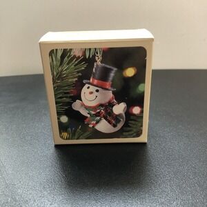 Hallmark Keepsake Jolly Snowman Christmas Ornament With Original Box
